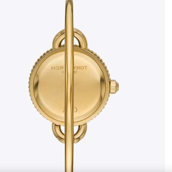 NEW TORY BURCH The Miller Gold-Tone Stainless Bangle Bracelet Watch TBW6015 - Picture 2 of 8